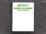 Merlo Roto 45.21MCSS Telehandler Parts Catalog Manual. Fixed Price $120.50.