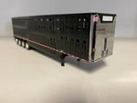 Black Dcp 1/64TH Cattle Trailer Quad All Tandem Axles Chrome Front. Fixed Price $42.00.