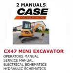Case CX47 Mini Excavator Manual Operators Service Repair Shop Pdf. Fixed Price $30.00.