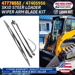 For Case Skid Steer Loader Wiper Arm Blade Kit 47778552 47405956 Oem Replace. Fixed Price $49.98.