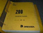 Dresser Model 200 Crawler Loader Shop Service Repair Manual. Fixed Price $156.46.