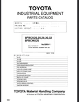 Toyota Forklift 8FBCU20, 8FBCU25, 8FBCU28 Parts Catalog Manual Pdf Usb. Fixed Price $39.99.