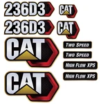 For Caterpillar 236D3 Skid Steer Replacement Decal Set Free Shipping. Fixed Price $140.00.