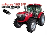 Mahindra Mforce 105S 105P Tractor Operator + Service (usb) 9 Manuals Tym. Fixed Price $70.20.