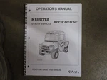 Kubota Utility Vehicle Owners & Maintenace Manual. Fixed Price $39.50.