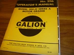 Galion 104-H Motor Grader Owner Operator Maintenance Manual User Guide 07245-. Fixed Price $113.84.