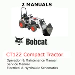 Bobcat CT122 Compact Tractor Manual Operators Service Repair Shop Owners Pdf. Fixed Price $28.00.