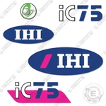 Fits Ihi IC75 Kit Crawler Carrier Replacement Decals - Year 3M Vinyl!. Fixed Price $69.95.