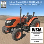Kubota Tractor M5040 M6040 M7040 Service Manual Pdf Computer Cd *nice*. Fixed Price $12.97.