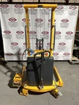 Uline H-2651 Electric Straddle Stacker Forklift W/ Charger 2200LBS 12V 1PH. Fixed Price $3000.00.