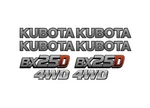 BX24D Kubota Tractor Loader Backhoe Mower Vinyl Decals Sticker Kit 4WD 25. Fixed Price $129.60.
