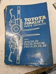 Toyota Forklift Fgc 20 25 30 02- Fdc 15 Parts Catalog List Book 1977. Fixed Price $194.25.