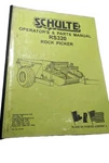 Schulte RS320 Rock Picker Part's Operator Manual. Fixed Price $14.54.