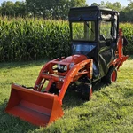 Cab Enclosure (hardtop - Hinged Doors) For Kubota BX23S With Backhoe. Fixed Price $2144.99.