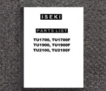 TU1700 TU1900 Tractor Service Parts Manual Fits Iseki TU2100 TU140. Fixed Price $24.97.