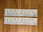 Texas Pride 36 Old Design Decals (set 2) Logo Sticker. Fixed Price $64.95.