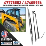 Dual Wiper Arm Blade Kit For New Holland Skid Steer L221 L228 L223 L230 L225. Fixed Price $49.89.