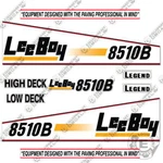 Fits Leeboy 8510B Kit Asphalt Paver Equipment Decals - 7 Year Vinyl!. Fixed Price $149.95.