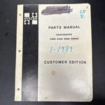 Hyster Parts List Book Manual Spacesaver S30E S40E S50E S60ES Fork Lift 1975. Fixed Price $120.00.