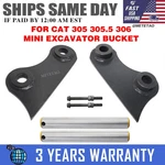 For Cat 305.5 306 Excavator Bucket Ears And Pins Weld On 45MM 10-1/4". Fixed Price $129.00.