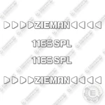 Fits Zieman 1165SPL Decal Kit Trailer- 3M Reflective!- 7 Year Outdoor Vinyl!. Fixed Price $99.95.
