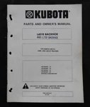 Kubota L295 L345 Tractor "L4510 L720 Backhoe" Operators & Parts Catalog Manual. Fixed Price $20.75.