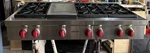 Wolf 48" Pro-style Lp Rangetop W/6 Dual-stacked Sealed Burners SRT486G. Fixed Price $3799.00.