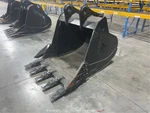 Jcb JB9050 54" Excavator Toothed Digging Bucket Attachment Bidadoo -new. Fixed Price $5500.00.