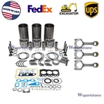 3TNM72 Overhaul Rebuild Kit+connecting Rod For Yanmar Engine VIO17 Excavator. Fixed Price $645.05.