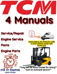 Tcm FG40T2 Forklift Service Engine Repair Shop Parts Manual Pdf On Usb. Fixed Price $43.00.