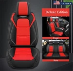 Pu Leather 5-SEATS Cover Front+rear Full Surrounded Cushion Car-styling. Fixed Price $86.69.