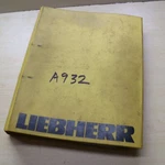 Liebherr A932 Excavator Crawler Parts Manual Catalog Book Spare List Owner. Fixed Price $41.97.