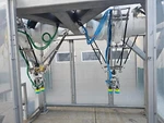 1-FANUC M-3IA/6S Delta Robots Automated Packaging Line Pick And Place Conveyor. Fixed Price $4950.00.