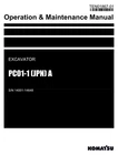 Komatsu PC01-1 Jpn Excavator Operators Maintenance Manual Sn 14001-14648. Fixed Price $89.00.