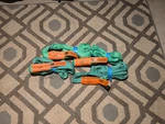 EN60X3 - Green Endless 3' Tuf Flex Poly Round Sling Used (lot Of 4). Fixed Price $32.00.