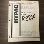 Hypac C784A Compactor Parts Manual Book Catalog Vibratory Roller List Guide. Fixed Price $34.99.