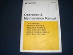 Daewoo BC20S-2 BC25S-2 B20S-2 B25S-2 B30S-2 Operation & Maintenance Manual Book. Fixed Price $49.99.