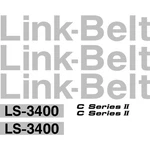 Link-belt LS-3400 Excavator Decal Set. Fixed Price $167.30.