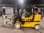 12,000 Lb. Yale Mdl GLC120VX LH92"/RH185" With 72" Cascade Paper Roll Clamp 2019. Fixed Price $49500.00.