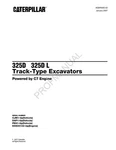 Caterpillar 325DL Track Type Excavator Parts Catalog Manual. Fixed Price $145.00.