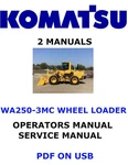Komatsu WA250-3MC Wheel Loader Service Repair Owners Manuals Pdfs On Usb. Fixed Price $29.00.