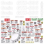 Decal Kit Fits Genie GTH-636 Telescopic Forklift Safety Stickers 7YEAR Vinyl Usa. Fixed Price $249.49.