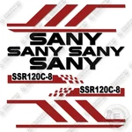Sany SSR120C-8 Decal Kit Smooth Drum Roller Aftermarket. Fixed Price $219.95.