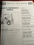 Original ! Clark C-500 Y560 Quick Reference Index Manual Catalog Fork Lift. Fixed Price $39.00.