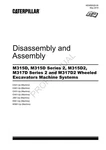Caterpillar M315D2 Series M317D2 Excavator Disass Assemb Service Manual. Fixed Price $89.00.