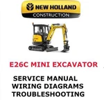 New Holland E26C Mini Excavator Manual Repair Engine Shop Service Pdf. Fixed Price $35.00.