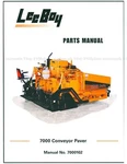 Leeboy Conveyor Paver Parts Manual 1003686-01 7000102. Fixed Price $34.00.