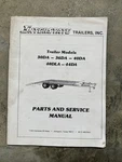 Interstate Trailers Models 30DA,36DA ,40DA,40DLA ,44DA Parts Serv Manual. Fixed Price $100.00.