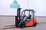 Toyota Diesel Forklift, 8FDU25, 5,000# Pneumatic, Triple, Sideshift, 1DZ Engine!. Fixed Price $35900.00.