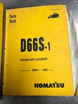 D66S11400 Komatsu Parts Book Crawler Loader D66-1-1400. Fixed Price $115.99.